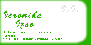 veronika izso business card